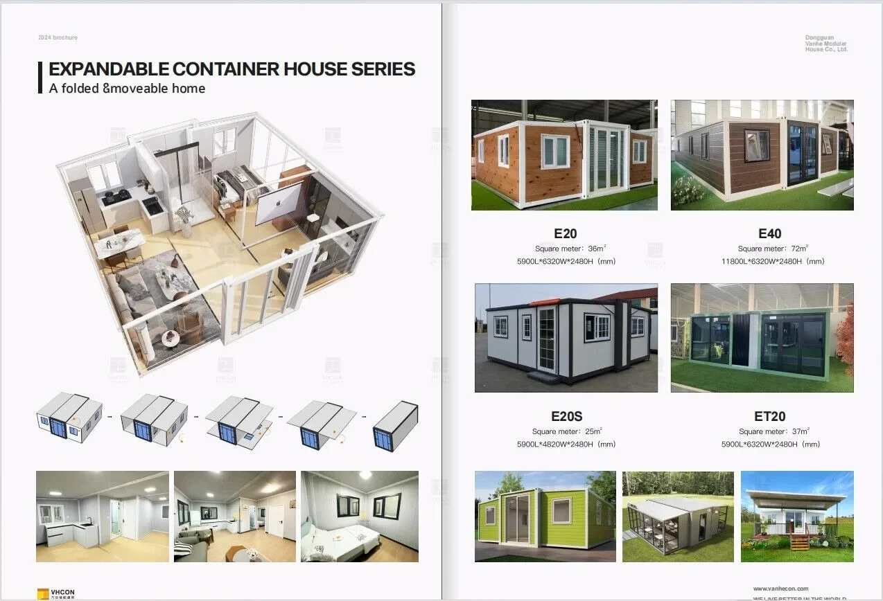 Sustainable Living Homes - Op maat gemaakte prefab geprefabriceerde opvouwbare