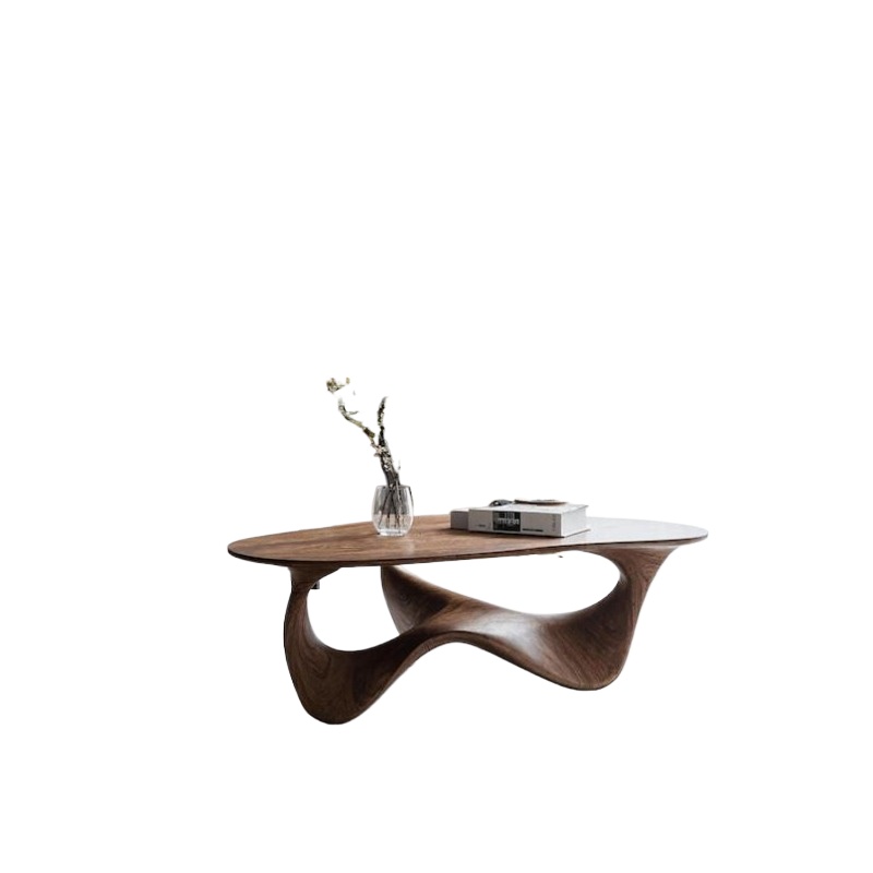 Sustainable Living Design - Handgemaakte duurzame moderne salontafel van massief