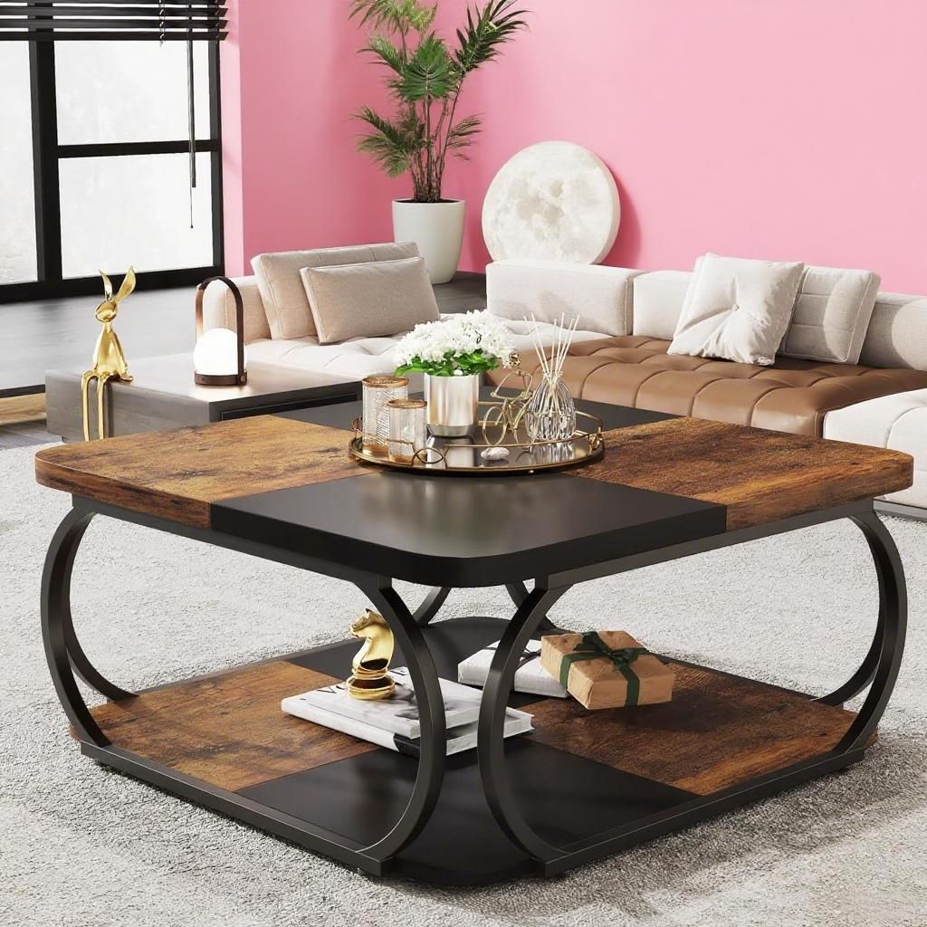 Sustainable Living Usa - Handgemaakte, duurzame, moderne salontafel van massief
