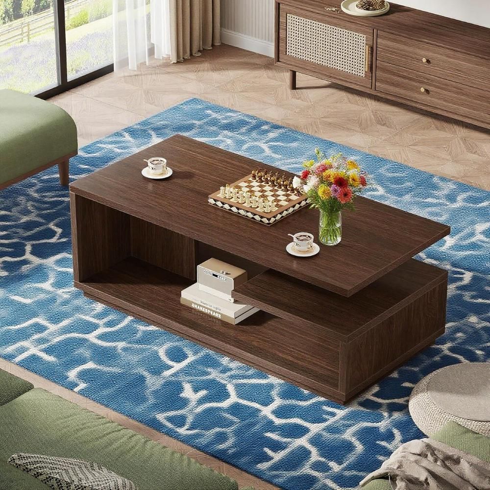 Sustainable Living Design - Handgemaakte, duurzame, moderne salontafel van massief