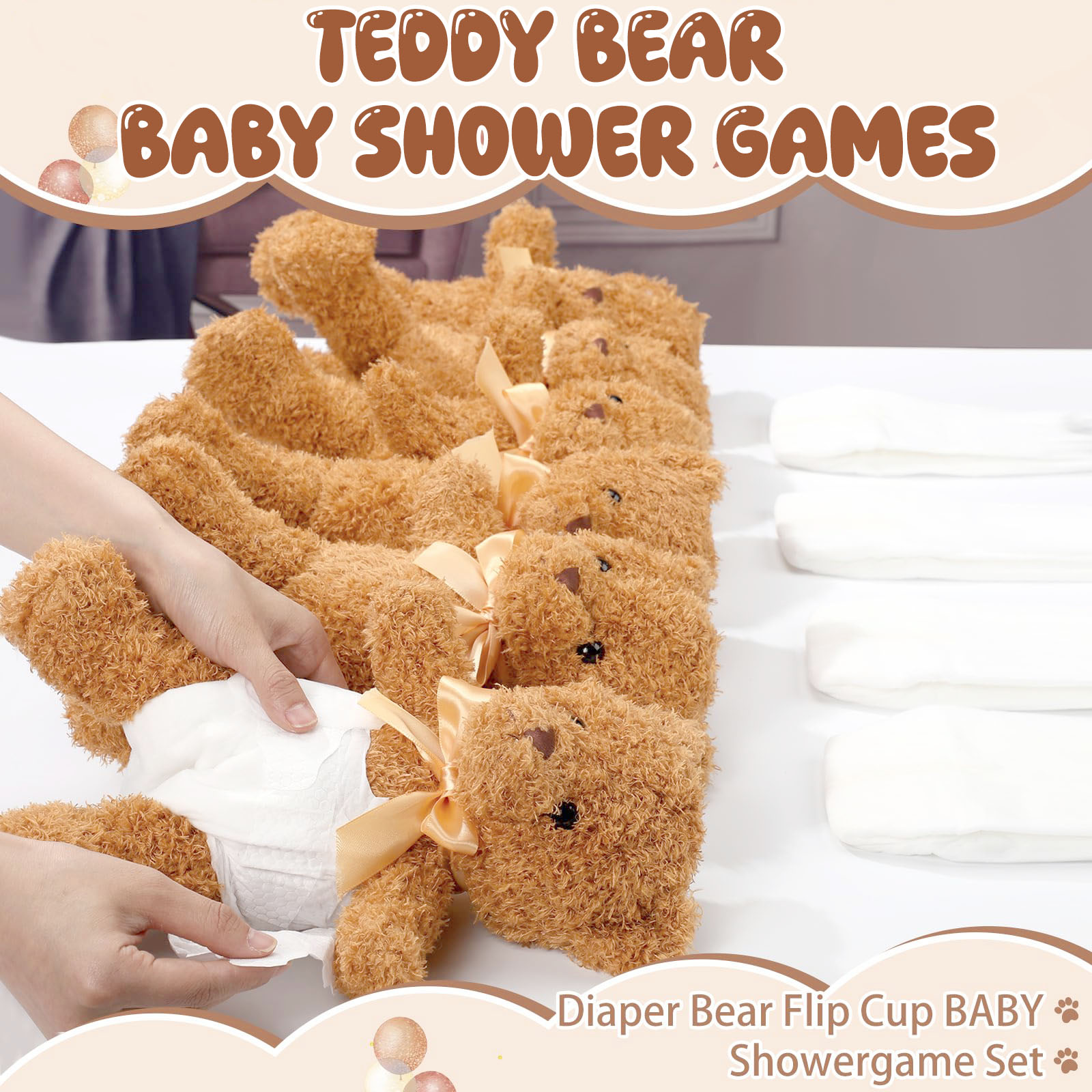 4/6/8/12 Sets Baby Douche Game - Cloth Diaper Insert recensie en prijs