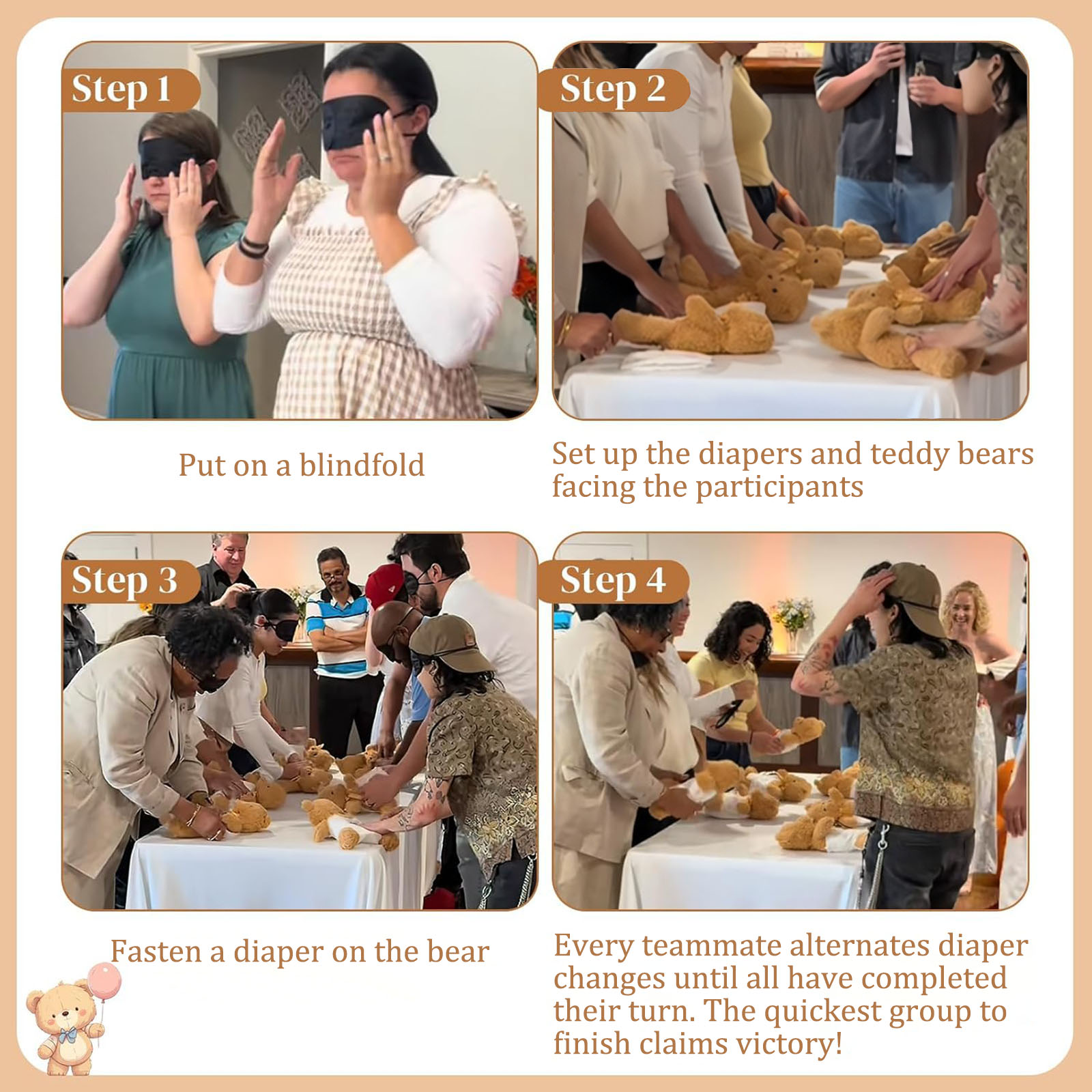 4/6/8/12 Sets Baby Douche Game - Cloth Diaper Insert recensie en prijs