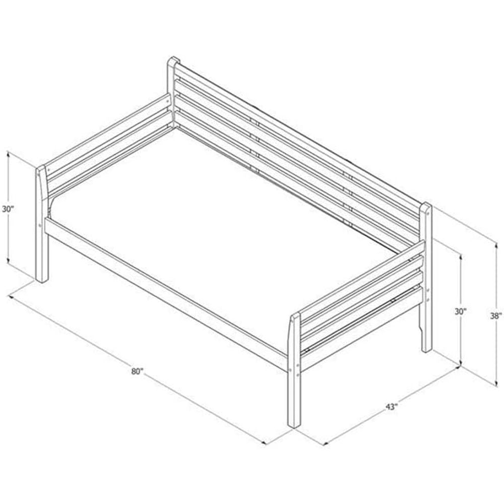 Twin Daybed in medium bruin, m - Sustainable Living Homes recensie en prijs